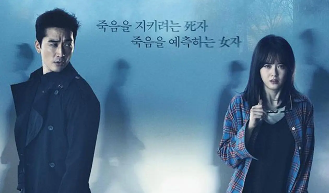 	Song Seung Hun dan Go Ara berakting dalam drama Korea Black (Hancinema)