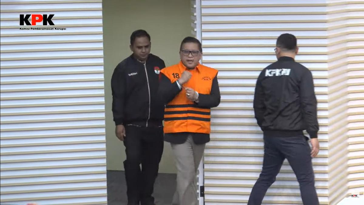 Hasto Kristiyanto ditahan KPK