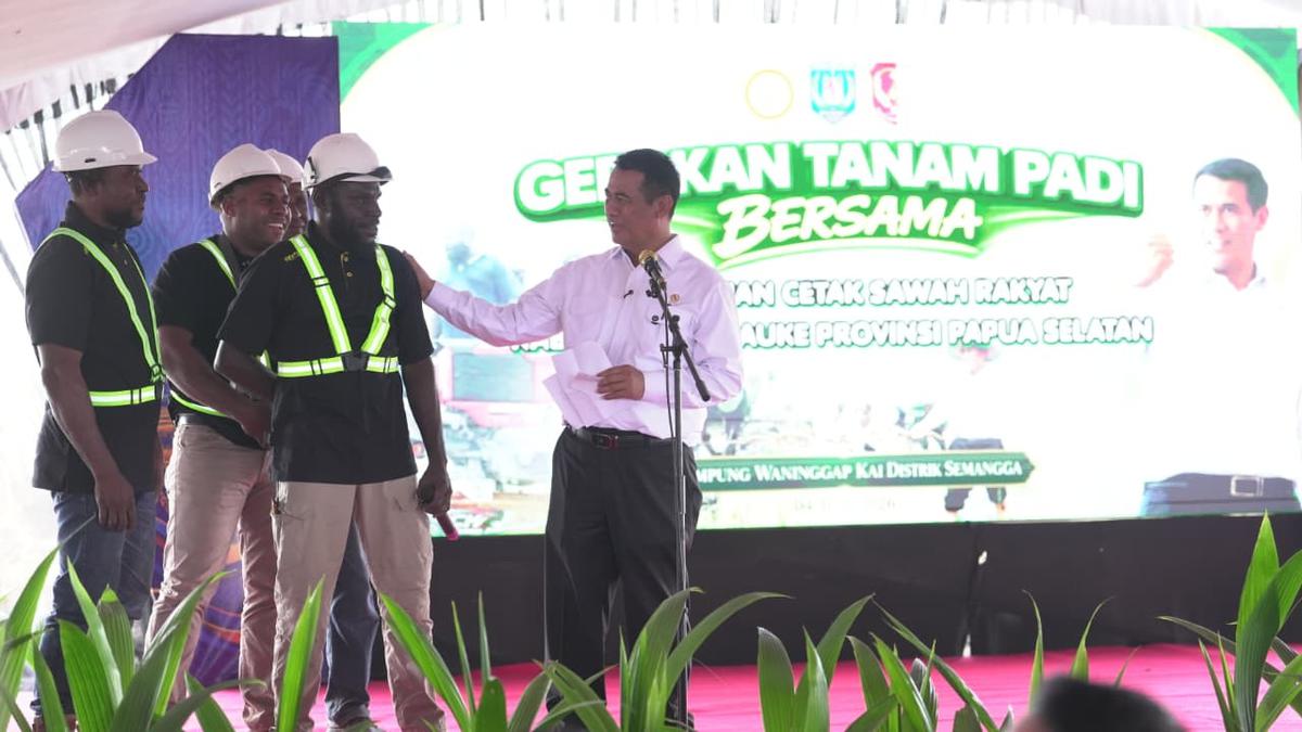 Cetak Sawah Papua Selatan, Mentan Siapkan Rp 1,3 Triliun