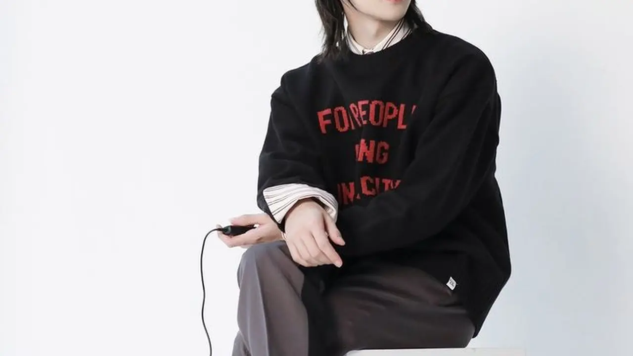 Rambut hitam panjang milik Beomgyu TXT