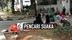 Sejumlah WNA pencari suaka kembali ke trotoar Jalan Kebon Sirih. Mereka menempati depan kantor UNHCR, sebelumnya mereka tinggal di penampungan sementara di Kalideres.