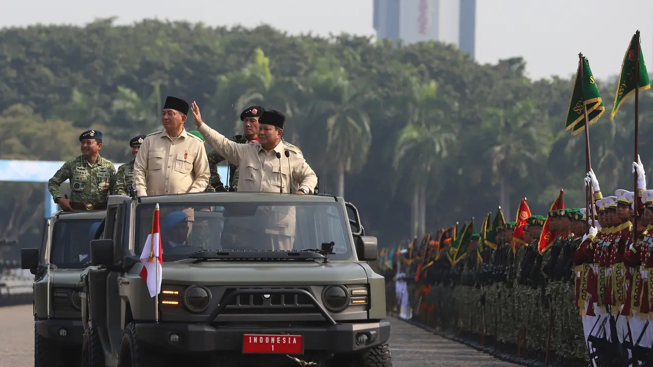 Presiden Prabowo Subianto Pimpin Peringatan HUT ke-80 TNI
