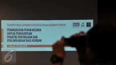 KontraS menggelar diskusi bertajuk ‘Peningkatan Peran Negara untuk Penghentian Praktik Penyiksaan Bagi Korban’ di Jakarta, Kamis (25/6/2015). (Liputan6.com/Johan Tallo)