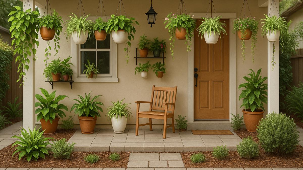 7 Inspirasi Teras Rumah Kecil dengan Taman Mini yang Cantik, Bikin Hunian Makin Sejuk dan Estetik