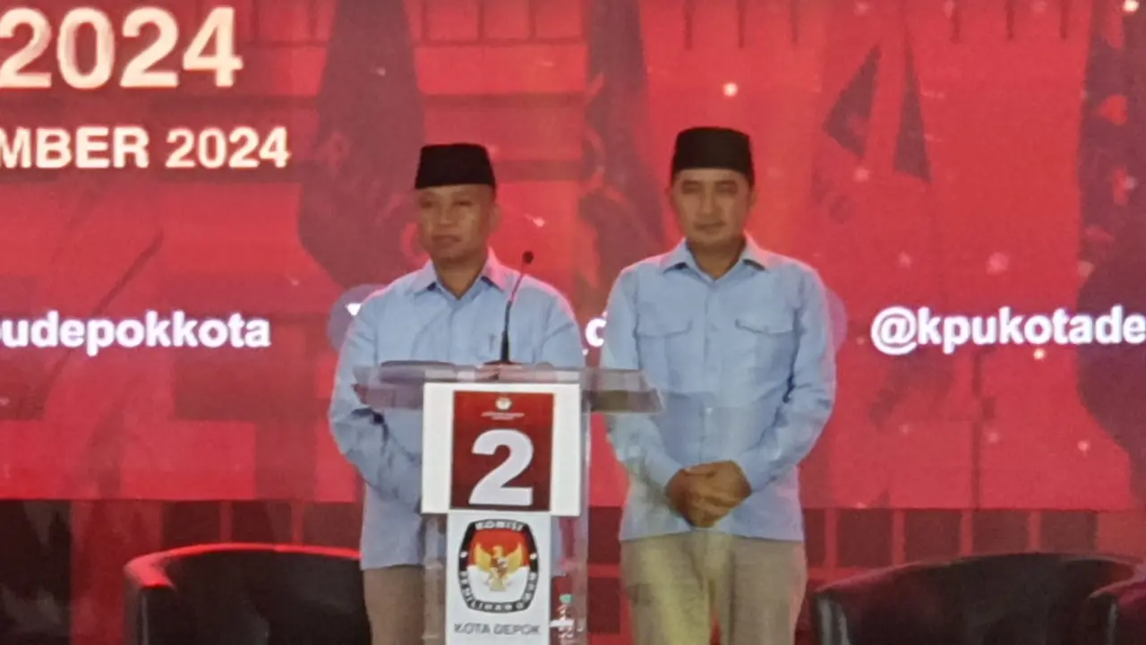 Supian-Chandra di debat Pilkada Kota Depok.