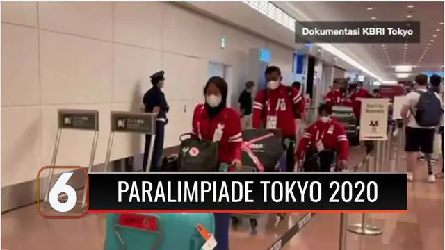 Tim Kontingen Indonesia untuk Paralimpiaide Tokyo 2020 kelompok terbang keempat tiba di Bandara Haneda Tokyo, Jumat sore. Kedatangan kontingen yang akan bertanding pada pesta olah raga atlet penyandang disabilitas terbesar di dunia itu, disambut Waki...