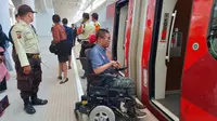 Komunitas Difabel Bandung Jajal Kereta Cepat Whoosh, Sudah Ramah Disabilitas? Foto: BBFT.