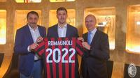 Alessio Romagnoli sepakat menambah durasi kontraknya bersama AC Milan. (doc. AC Milan)