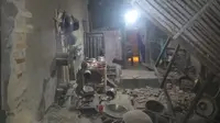 Rumah rusak setelah diguncang gempa Banten. (Istimewa)