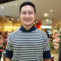 Arie Untung di jumpa pers film Rafathar. (Adrian Putra/Bintang.com)