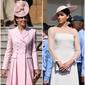 Kate Middleton dan Meghan Markle (DOMINIC LIPINSKI / POOL / AFP)