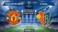 Liga Champions 2017 Manchester United Vs FC Basel (Bola.com/Adreanus Titus) 