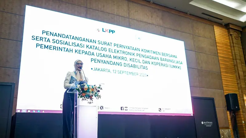 Bangun Lingkungan Ekonomi Ramah Disabilitas, Stafsus Angkie Yudistia dan LKPP Gelar Sosialisasi E-katalog