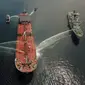 Indonesia, Filipina, dan Jepang kerja sama atasi tabrakan kapal tanker dan kapal penumpang. Ini merupakan skenario latihan penanggulangan tumpahan minyak di laut (Regional Marpolex) 2022. (Dok Kemenhub)