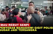 VIDEO: Fakta-Fakta Mahasiswi Ngamuk Gigit dan Coba Rebut Senjata Perwira Polisi