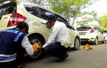 Tertibkan parkir liar di Banda Aceh, petugas kehabisan gembok