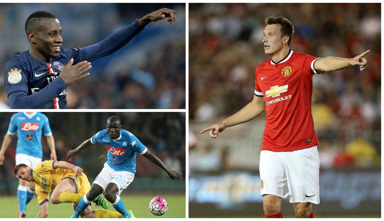 Kabar transfer terkini, Kamis (24/8/2016), diwarnai keinginan Arsenal mendatangkan bek Manchester united, Phil Jones dan niat Juventus mendatangkan Blaise Matuidi untuk menggantikan posisi Paul Pogba. (AFP)