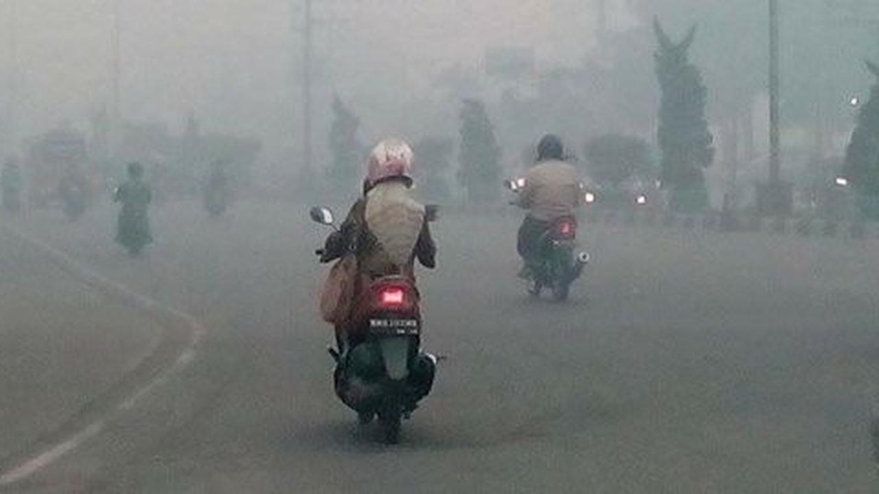 Akibat kabut asap, siswi sekolah dasar di Pekanbaru meninggal dunia