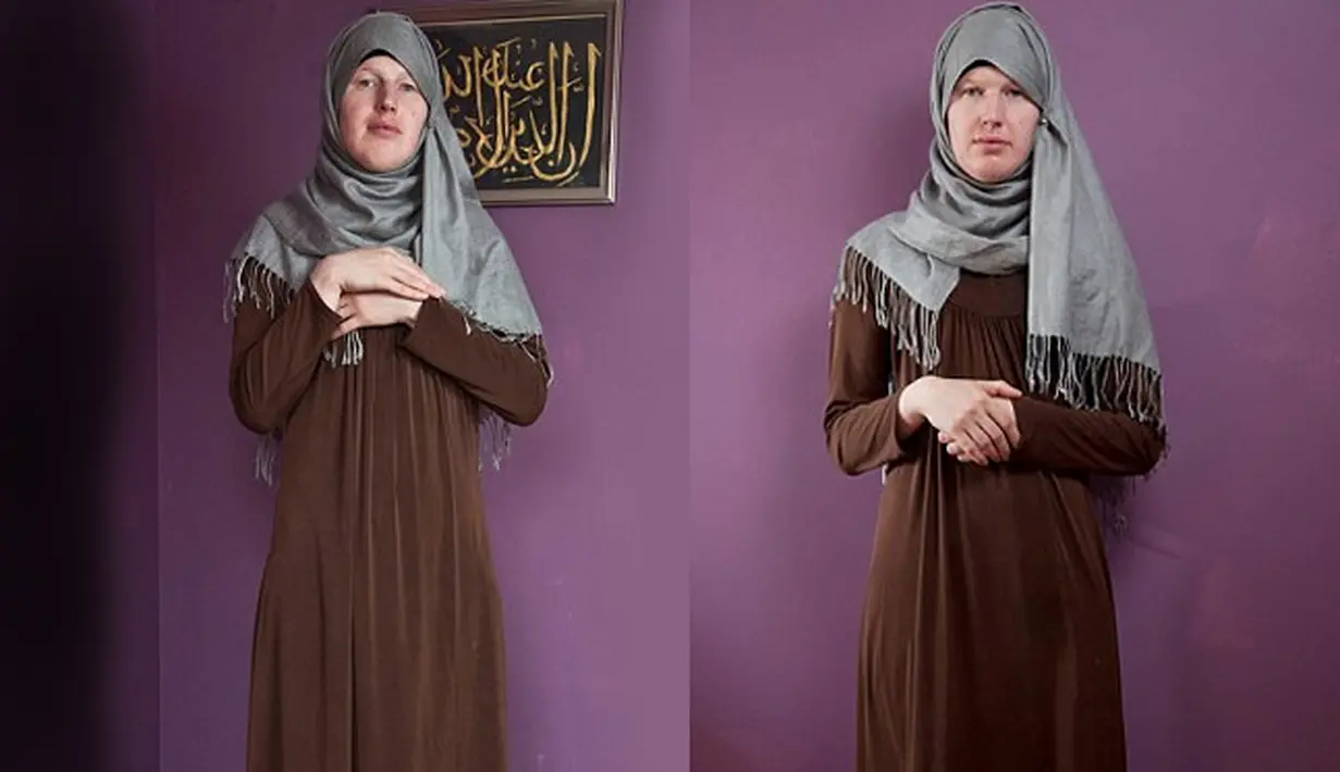 Dia sempat terusir saat menjalankan ibadah di The Broad Street sebuah masjid di Swindon. Lucy menjelaskan mereka (yang ada di masjid) memintanya agar beribadah dengan laki-laki bukan perempuan. (SWNS/Henry Nicholls/wwn) 