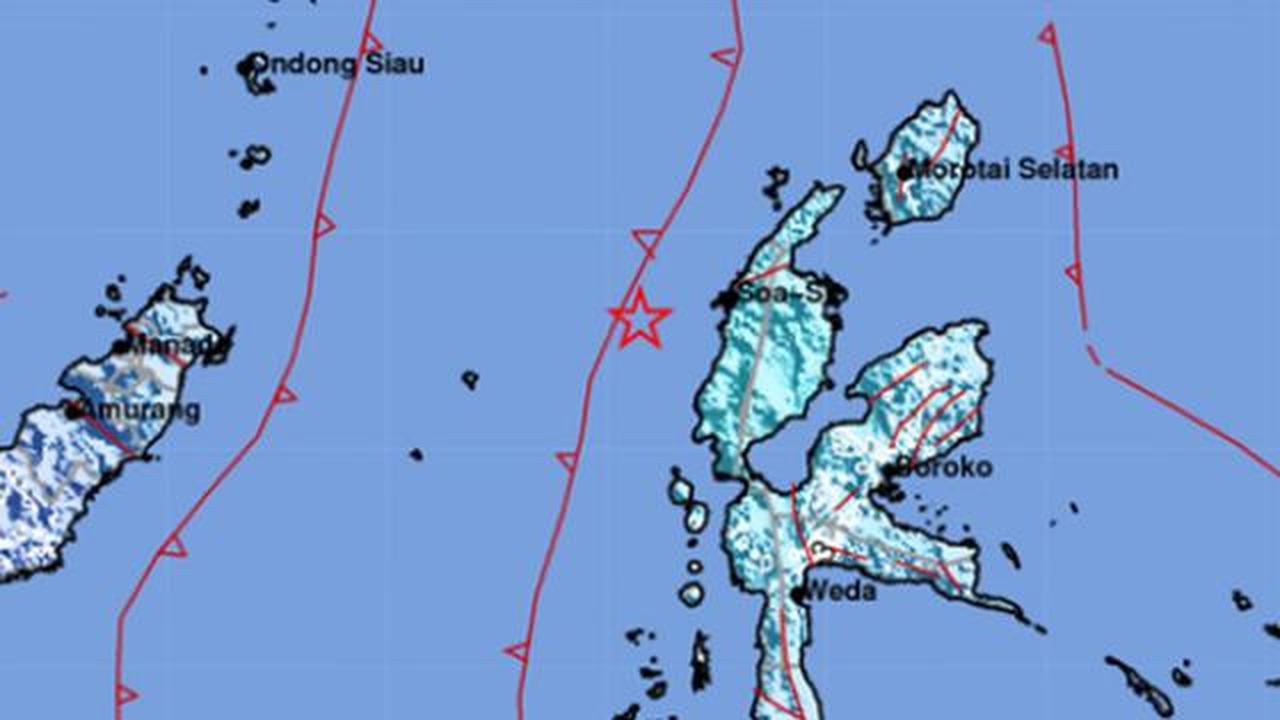 Gempa Magnitudo 5,4 Guncang Halmahera Barat, Getaran Terasa hingga Bitung