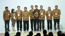 Presiden Joko Widodo saat membuka acara Jakarta Food Security Summit, Jakarta, Kamis (12/2/2015).  Acara ini ditujukan untuk mewujudkan karya dan komitmen para pelaku usaha dalam skala nasional dan internasional. (Liputan6.com/Faizal Fanani)