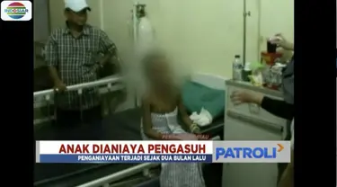 Seorang anak di bawah umur di Pekanbaru, Riau, diduga dianiaya pengasuh yang juga masih sahabat dekat ayah kandungnya.