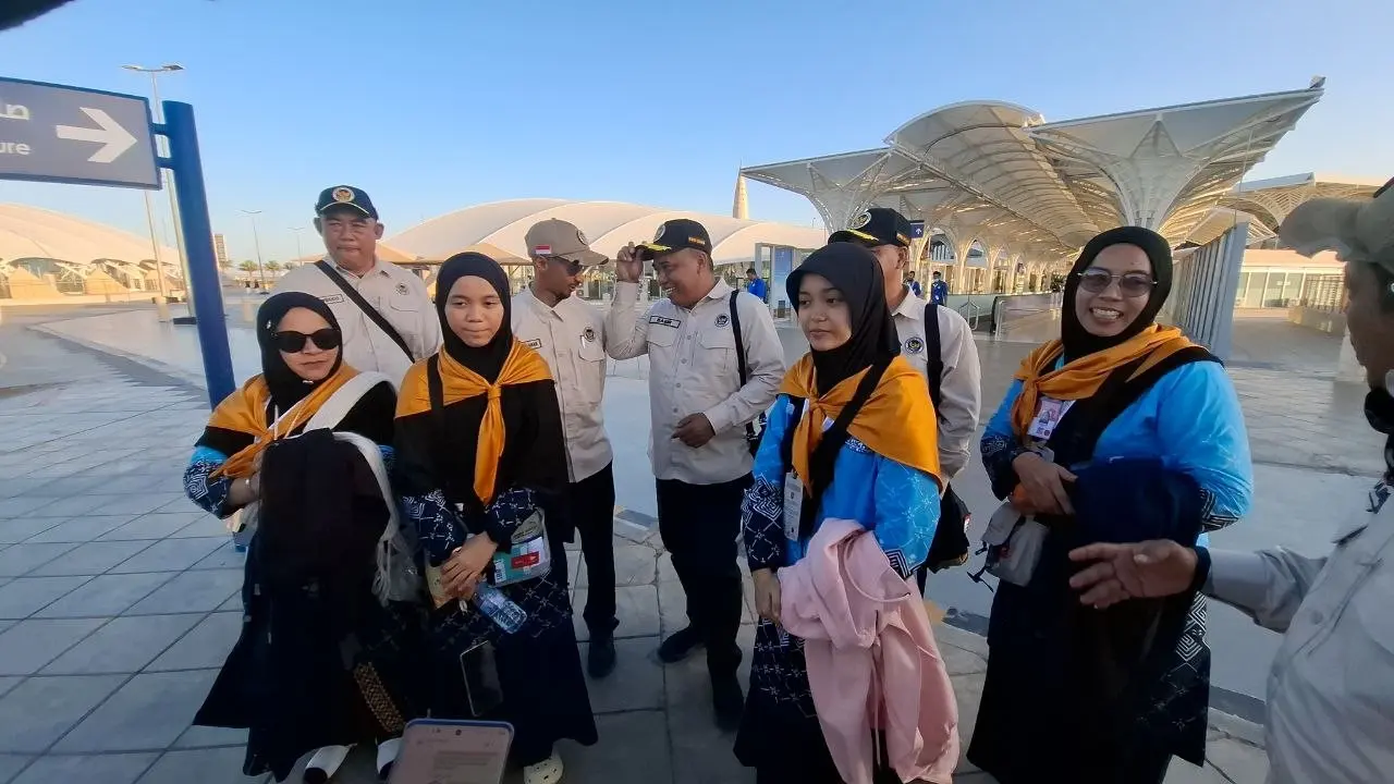 Jemaah Haji asal Pulau Pisang, Kalimantan Tengah sepmat tertahan di Imigrasi Arab Saudi. (Liputan6/Asnida Riani)