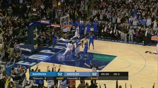 Dallas Mavericks mengalahkan Memphis Grizzlies dengan skor 95-94 dalam lanjutan pertandingan NBA 2017-2018.