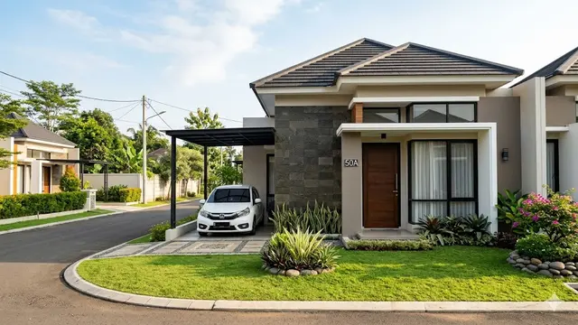 Model Rumah 1 Lantai Tipe 50