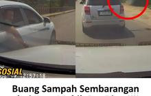 Ini Tampang Pemobil Viral Bikin Geram Buang Sampah Sembarangan Ditegur Malah Marah-Marah