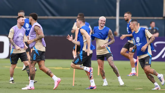 Latihan Argentina Jelang Final Copa America 2024