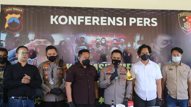Kapolrestabes Semarang Kombes Pol Irwan Anwar dalam konferensi pers pengungkapan kasus narkoba. (Foto: Liputan6.com/Polda Jateng)