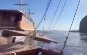Dua Kapal Tabrakan di Selat Padar Labuan Bajo