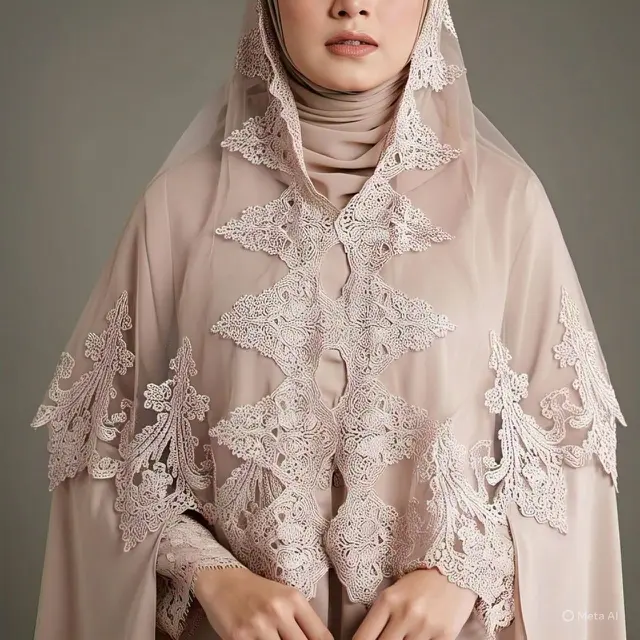 Model Kebaya Modern Brokat Hijab