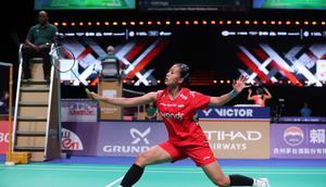 Tunggal putri Indonesia Putri Kusuma Wardani atau Putri KW di Piala Uber 2026. (foto: PBSI)