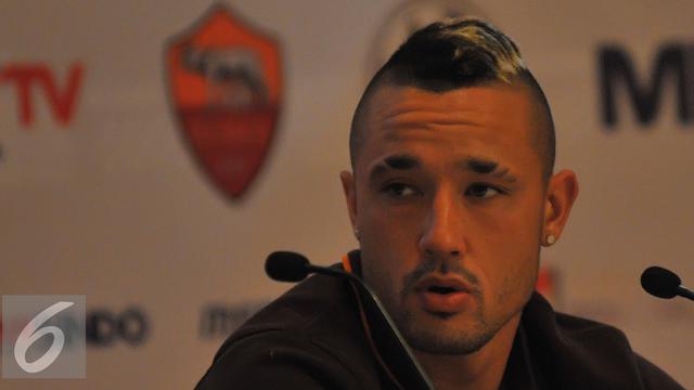 20150725-Pemain AS Roma Tiba di Jakarta