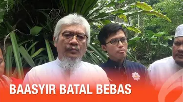 Batal bebasnya Abu Bakar Baasyir dari penjara membuat sebagian orang kecewa. Salah satunya dari MS Kaban yang meminta Presiden Jokowi untuk bersikap tegas.