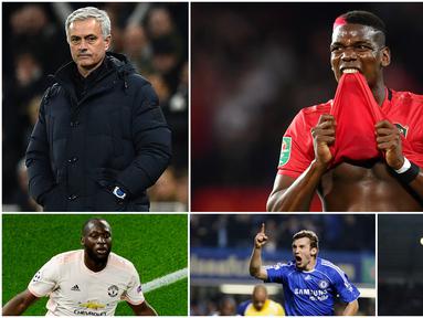 Berikut ini para pemain top dunia yang pernah diboyong Jose Mourinho dengan harga selangit. Diantaranya, Paul Pogba, Romelu Lukaku dan Didier Drogba. (Foto Kolase AFP)