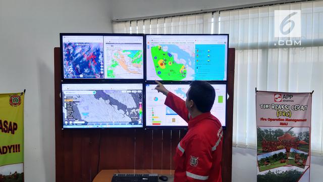Suasana Situation Room APP Sinar Mas di Riau.