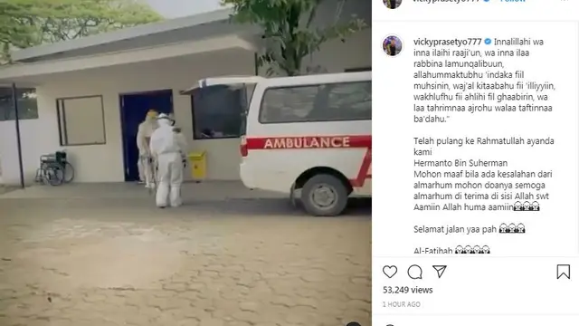Ayah Vicky Prasetyo meninggal dunia