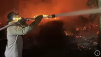 Kebakaran di Kalteng tidak hanya terjadi di lahan warga, namun juga area milik bekas perusahaan yang disita oleh Satgas PKH. (Foto: Antara)