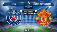 Jadwal Liga Champions 2018-2019, PSG vs Manchester United, Kamis (7/3/2019) di Parc des Princes, Paris. (Bola.com/Dody Iryawan)