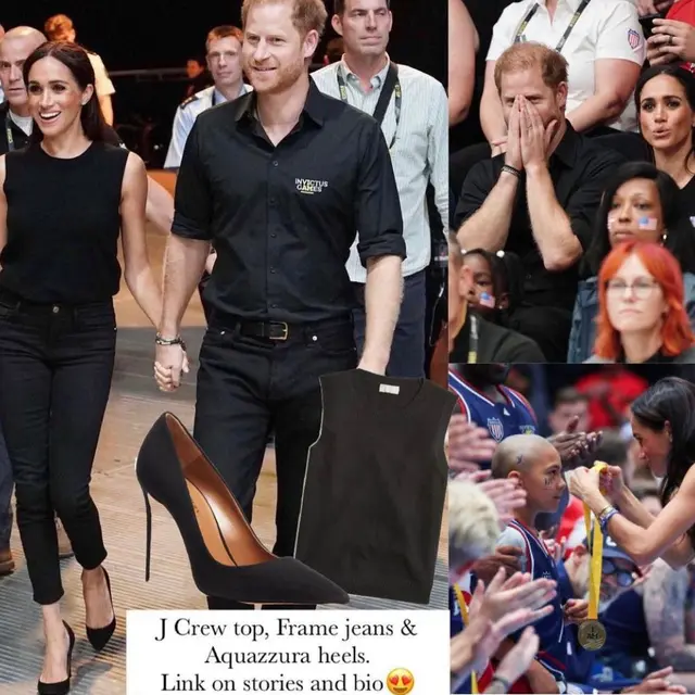 Meghan Markle bersama Pangeran Harry saat menghadiri Invictus Games 2023 di Duesseldorf, Jerman