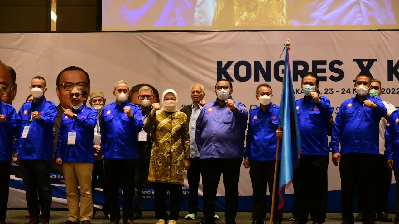 Andi Gani Nena Wea kembali terpilih sebagai Presiden Konfederasi Serikat Pekerja Seluruh Indonesia (KSPSI) periode 2022-2027