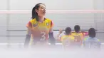 Pevoli perempuan Jakarta Elektrik PLN, Ren Kaiyi tercatat sebagai satu-satunya pevoli berkebangsaan Tiongkok di PLN Mobile Proliga 2022. (Bola.com/Bagaskara Lazuardi)