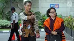 Mantan Anggota DPRD Sumut Arlene Manurung tiba di Gedung KPK, Jakarta, Jumat (4/1). Arlene menjalani pemeriksaan lanjutan terkait dugaan menerima suap. (Merdeka.com/Dwi Narwoko)