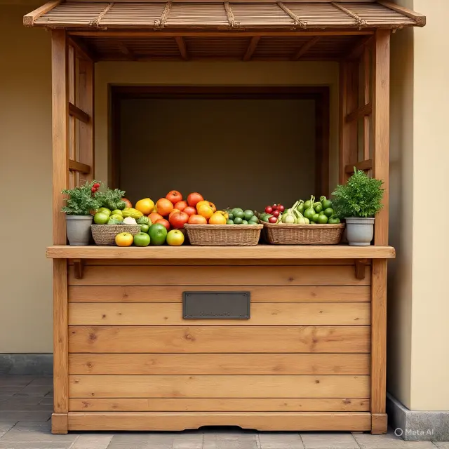 Desain Warung Sembako di Teras Rumah