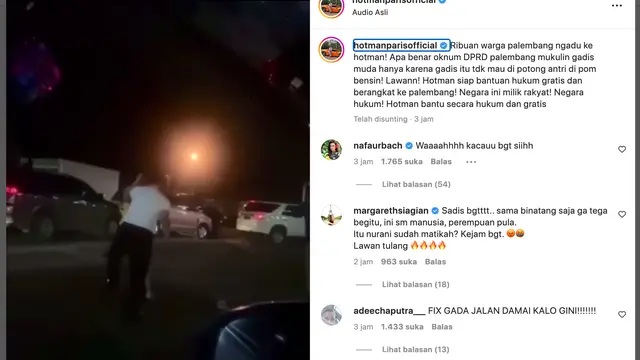 Unggahan Hotman Paris. (Foto: Dok. Instagram @hotmanparisofficial)