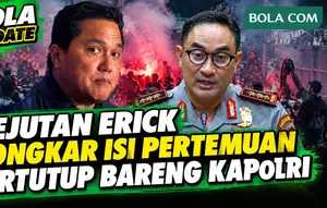 Kejutan Erick, Bongkar Isi Pertemuan Tertutup Bareng Kapolri: PSSI Keras! Pengurangan Poin ...