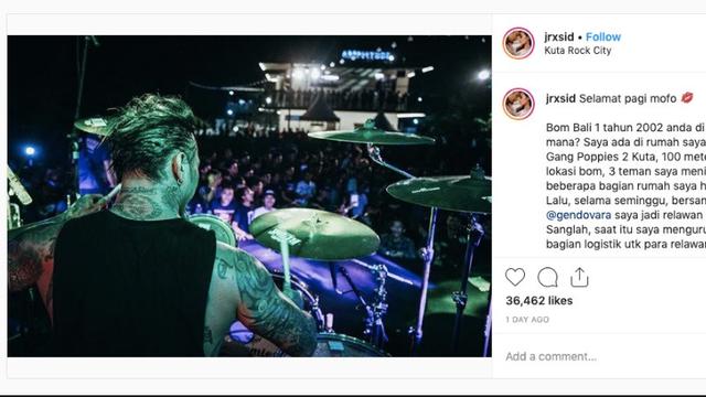 Jerinx SID (Foto: Instagram/@jrxsid)